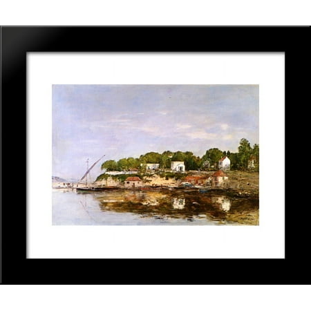 Petit Port de Saint-Jean near Villefranche 20x24 Framed Art Print by Eugene Boudin