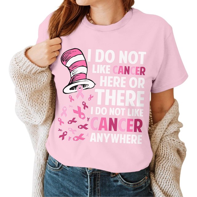 TSADFHJI Hauts de Noël Grande Taille pour Femmes 3TG T-Shirt Décontracté Col Rond Imprimé Ruban Cancer S