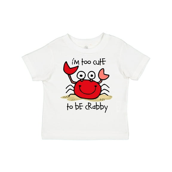 Inktastic Too Cute Crab Boys or Girls Toddler T-Shirt