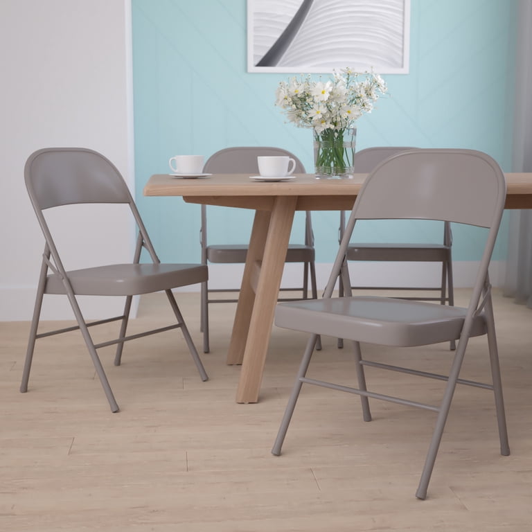 Chaise Pliante Avec Tablette Pour Droitier - Lot De 2 - En Acier, Grise - Idéale Salle De Conférence, école Ou Bureau à La Maison