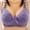 Purple, variant on Bras for Women GaThRRgYP Woman's Fashion Wire Free Bowknot Printing Comfortable Push Up Hollow Out Bra Underwear