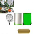 thumbnail image 3 of Fruit Picker Pole Tool with Bag Telescoping Adjustable Long Handle Stainless Steel for Apple Orange Tree 2.8meter 7 Section, 3 of 4