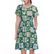 thumbnail image 1 of Balery Lemon and Leaves Vestidos sueltos de manga corta para mujer, vestidos de verano 2025, vestidos casuales de corte A con vuelo., 1 of 6