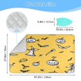 thumbnail image 2 of Ironing Mat Portable Ironing Blanket for Table Top Travel Ironing Pad for Washer Dryer 27.6" x 47.2" Yellow Pumpkin and Bats, 2 of 6