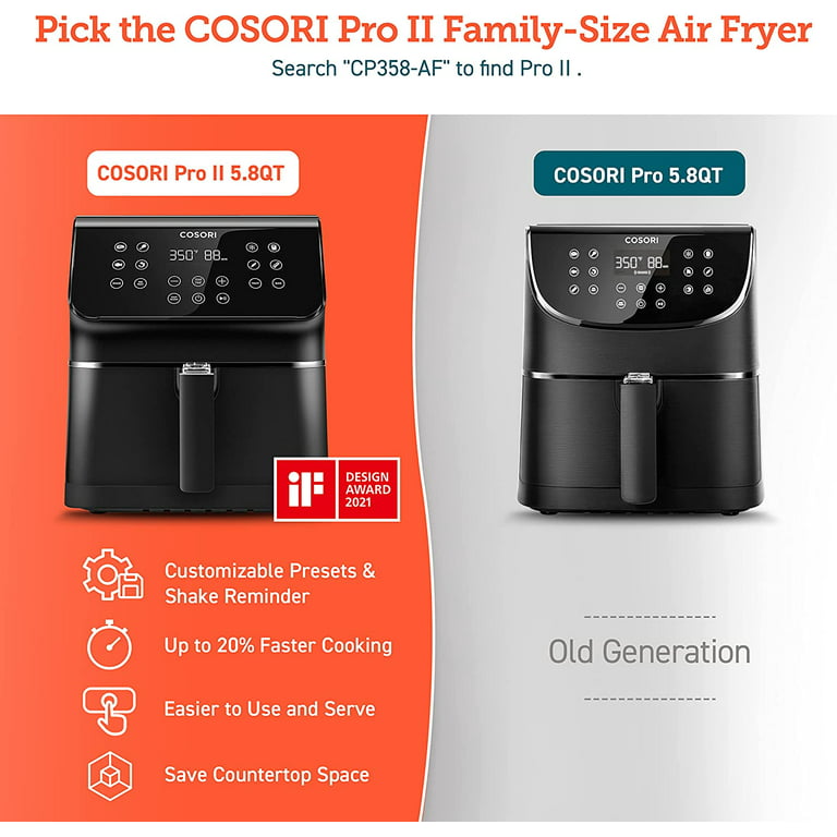 COSORI Dual Blaze 6.8-Quart Air Fryer, No Preheat & No Shake