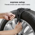 thumbnail image 6 of SPOORYYO Emergency Winter Snow Chains for Car Tires, Easy Installation, Anti-Skid Rubber Grip Enhanced Traction on Snowy and Slippery Roads, 6 of 9
