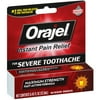 Orajel Severe Pain Formula Oral Liquid Pain Reliever For Toothache .45 Oz Peg