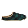thumbnail image 6 of Deer Stags Unisex Nordic Plaid Slipper - Dark Green/Black - 10 Wide, 6 of 9