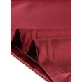 thumbnail image 5 of Vestido midi de cóctel con dobladillo dividido fruncido y tirantes finos de satén para mujer Vino rojo S, 5 of 5