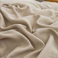 thumbnail image 5 of Move Over 3 Pieces Taupe Bedding Set Solid Color Pattern Washed Microfiber King Size Black Ruffle Fringe Duvet Cover Set, 5 of 7