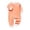 Orange, variant on Baby Wrapover Bodysuit Long Sleeve Cotton One Piece Romper for Infants
