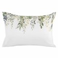 thumbnail image 2 of Spring Botanical King Size Pillow Cover, Pillowcase Protectors with Zipper, Breathable Decorative Throw Pillow Case Cover, Teal Eucalyptus Leaves Watercolor Pillow Shams for Couch Sofa 20x36Inch, 2 of 8