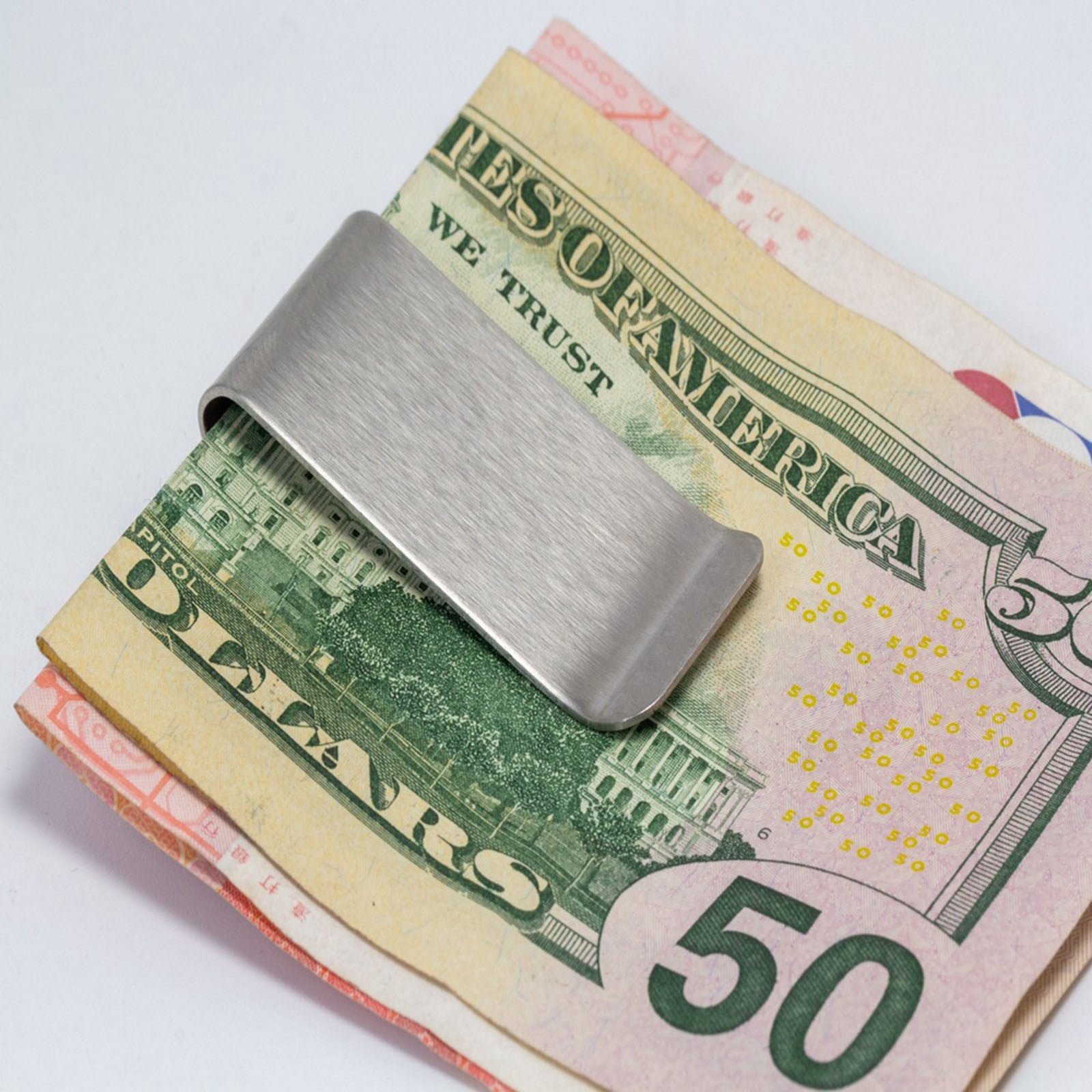 Pince à Billets Slim En Acier Inoxydable - Minimaliste Et Pratique - Neuf Avec étiquettes