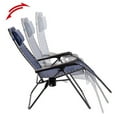 Timber Ridge Zero Gravity Locking Outdoor Recliner Lounge Chair, Blue