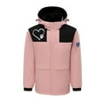 thumbnail image 1 of RXIRUCGD USB Intelligent Constant Temperature Heated Windproof Plus Size Coat For Men And Women Winter 4 Heated Jacket Coat( Pink, Size:M ), 1 of 3