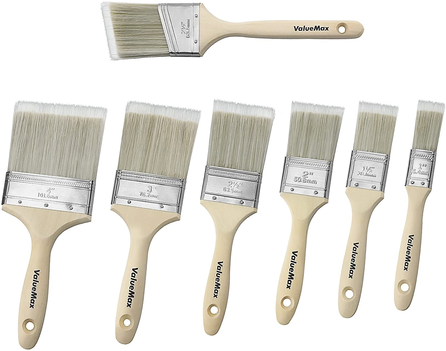 11 pcs Professional Oil & Acrylics Artist Brushes Pure Hog Bristles Lacquered Birchwood Long Handles with a Free Carrying Box Ltd