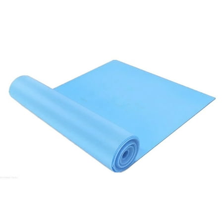 Topvent Elastic Yoga Pilates Stretch Resistance 1.5m Long Exercise Fitness Band Belt Blue