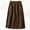 Coffee, variant on Mqqzkk Women's High Waist Midi Skirt Vintage A-Line Pleated Skirts High Elastic Waist Button Skirts with Pockets