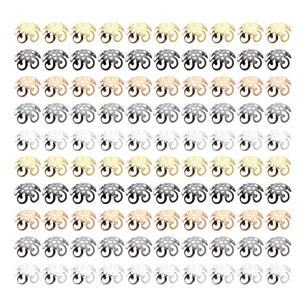 36 Silver Bead Caps Bali Style Jewelry Making 8mm X 4mm
