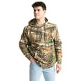 thumbnail image 5 of Realtree Men’s Poly Cotton Hoodie Sweatshirt, EDGE Camo, Soft Midweight Pullover with Adjustable Hood, Front Pouch Pocket | Size L, 5 of 9