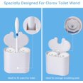 thumbnail image 4 of 2 Pack Wall Mounted Holder for Clorox Toilet Wand, Compatible with Clorox Toilet Wand Holder only, White, Place on Both Sides, 4 of 4