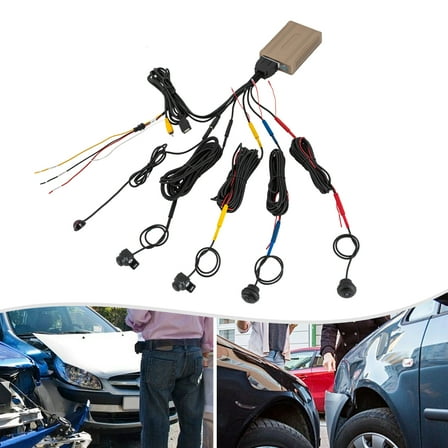 360° Parking Assistance System, 360° Universal Bird View Car Vihicle Camera System Kit, Driving Recorder with Night Vision Function