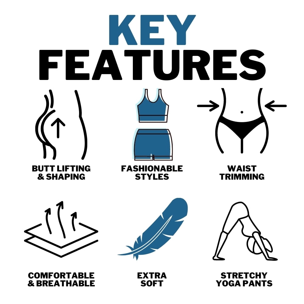 Butt Lifting Leggings for Women High Waisted, Scrunch Ruched