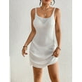thumbnail image 4 of Busbseach Sling Crochet Cover Ups for Women Sleeveless White Swimsuit Coverups Beach Dress, 4 of 6