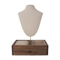 thumbnail image 2 of Soporte para presentación de joyería Fernando expositor de collares busto Base estable Estante de almacenamiento, 2 of 8