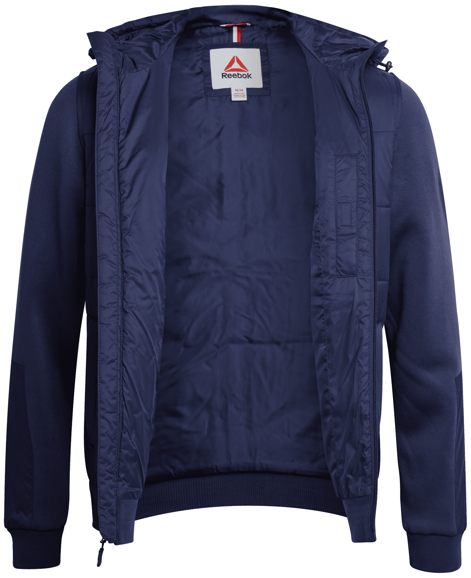Reebok Men's and Big Men's Quilted Mixed Media Jacket, Sizes S-3XL