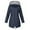Navy, variant on Winter Warm Windproof Jackets for Womens Solid Color Rain Jacket Outdoor Hooded Raincoat Windproof Top