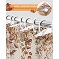 thumbnail image 5 of Fall Shower Curtain Harvest Pumpkin Bathroom Curtains with Hooks, Waterproof Fabric Sunflower Leaves Branch Linen Thanksgiving Bath Shower Curtains Set for Bathroom Bathtubs Decor 72x84 Inch, 5 of 7