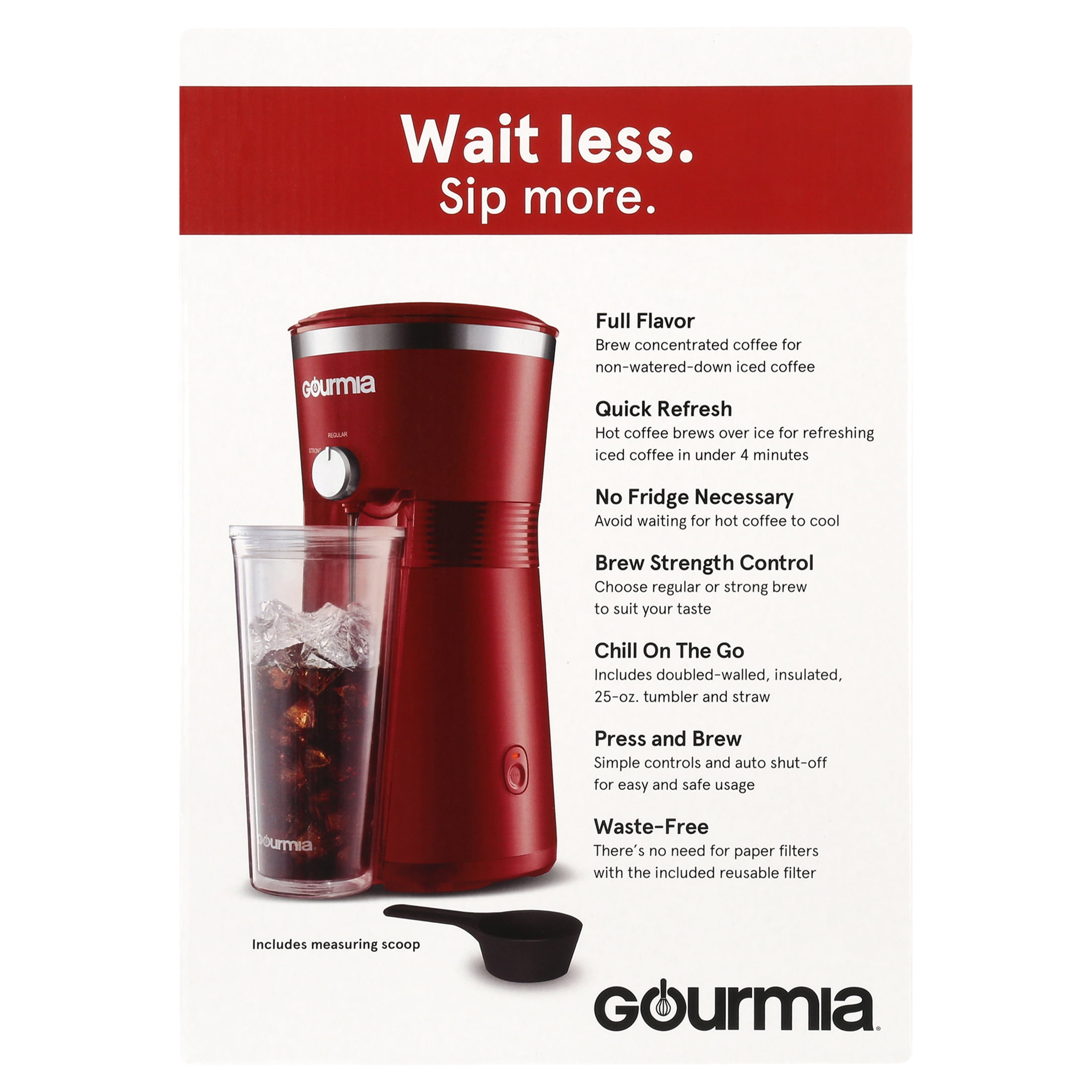 Walmart is selling the Gourmia iced coffee maker for just $15