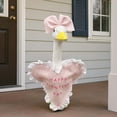 thumbnail image 5 of WKSCLPAI Porch Goose Outfits, Valentine's Day Lawn Goose Costume with Bow Decor Pink Heart Goose Costume Suitable 17/23" Goose Statue Yard Lawns Happy Valentine's Day Decorations, 5 of 6