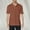 Orange, variant on TQWQT Mens Brown Polo Shirts Short Sleeve Polo Shirts Summer Button Down Collared Classic T Shirts Casual Loose Basic Tees 3XL