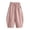 Pink, variant on Girls Cotton Wide Leg Harem Pants Elastic Waist Baggy Palazzo Pants Casual Balloon Trousers with Pockets, Size 1-2 Years, Beige