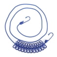thumbnail image 1 of ZOUSSIQI 12 Clips Windproof Stretch Clothesline Outdoor Camp Hanger Clothes Line Rope (Blue) JU316-139024, 1 of 13