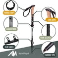 thumbnail image 3 of IClover Trekking Walking Hiking Sticks Poles Anti-Shock Adjustable Alpenstock, 3 of 10