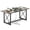 Rustic Oak, variant on Costway 1 PCS 6FT Conference Table with Power Outlets, Thickened Top & Heavy-duty Metal Frame Gray Oak