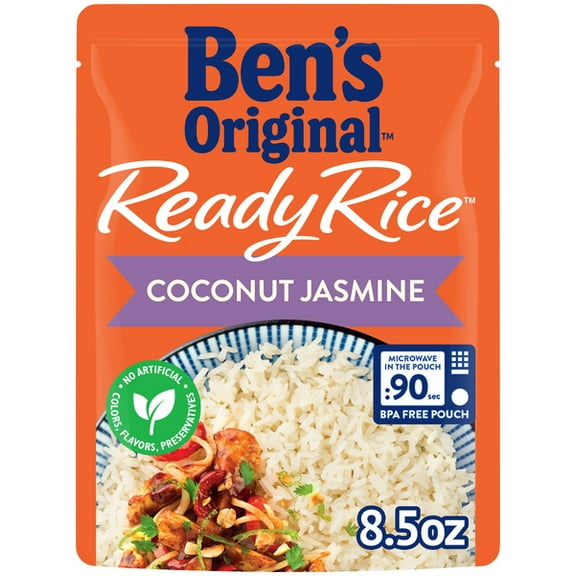 ( 2 Pack )Ben's Original Ready Rice Rice, Coconut Jasmine, 8.5 oz