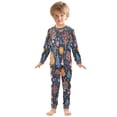 thumbnail image 6 of FORMRS Long Sleeve Top and Pants Pajama Set for Niños 2-Piece Sleepwear, Sizes 18M-8Y, Pink Christmas Splendor, 6 of 6