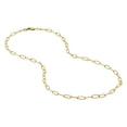 thumbnail image 2 of SZUL Women's 14K Yellow Gold Filled 3.5MM Flat Link Paperclip Chain With Lobster Clasp - 20 inch, 2 of 7