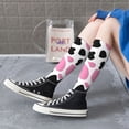 thumbnail image 5 of Daiia Sports Socks Cow Spots Printed Novelty Crew Socks for Men Women Knee High Socks Cotton Socks Soft & Breathable Support Unisex Socks, 5 of 9
