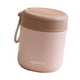 thumbnail image 5 of Taza para sopa con tapa y cuchara plegable, recipiente para almuerzo, frasco de boca ancha con aislamiento al vacío, recipiente para sopa para viajes escolares. Rosa, 5 of 8