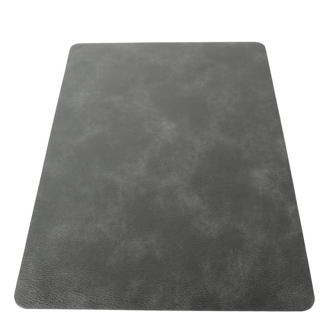 Raindrops Individual Rectangular Placemat De PU Cuero Color Negro Para Y Protección De
