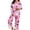 Pink, variant on ZHOGXU Womens Halloween Pajama Sets Ghost & Pumpkin Print Notch Collar Long Sleeve Button Top Matching Long Pants 2PCS Pjs Summer Fashion Sleepwear,Light Blue,L