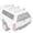 White, variant on AA-Racks Model DX36 Universal Pickup Truck Cap & Topper 2 Bar Ladder Roof Van Rack System Adjustable Steel Cross Bars - Sandy Black