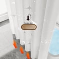 thumbnail image 5 of White Shower Curtain, Floral Shower Curtains for Bathroom White Sheer Shower Curtain Decor Bathroom Waterproof Shower Cutain with Plastic Hooks, 72x72in, 5 of 9