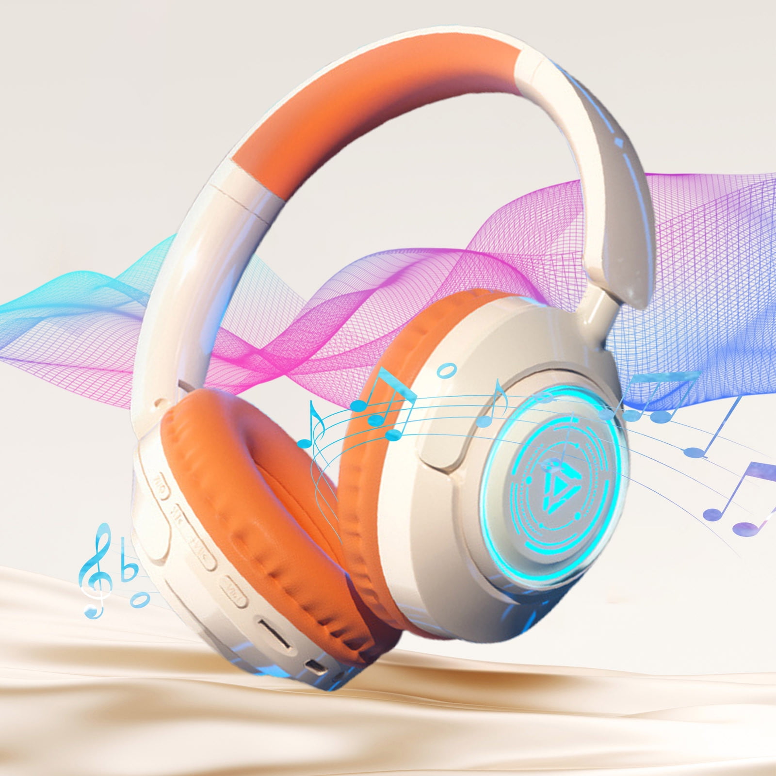 Wireless and Wired Over-Ear Bluetooth Headset with Mic, Deep Bass & Noise-Canceling, Ideal for Sports, Gaming, and Music – For Men and Women