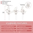 thumbnail image 3 of MIALLO 3 PCS Silver Boho U-Shaped Hair Pins with Pearl, Handmade White Floral Headpiece for Brides, Bridesmaids and Wedding Guests, 3 of 6